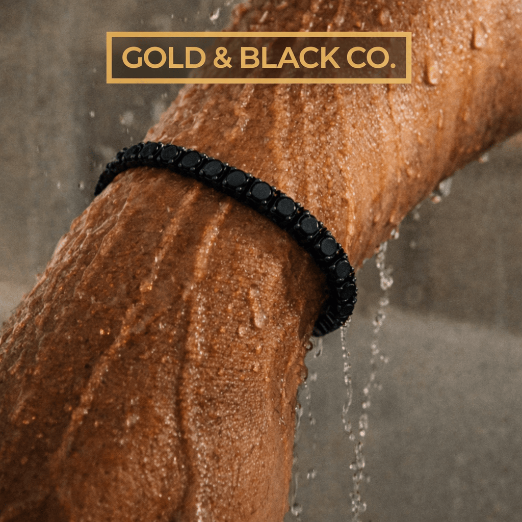 18k Onyx Black Tennis Bracelet