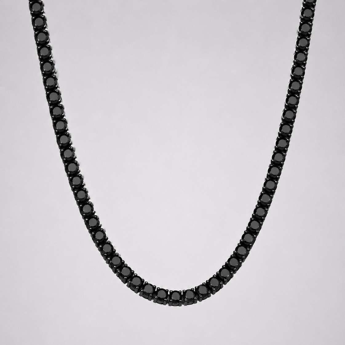 18k Black Onyx Tennis Chain