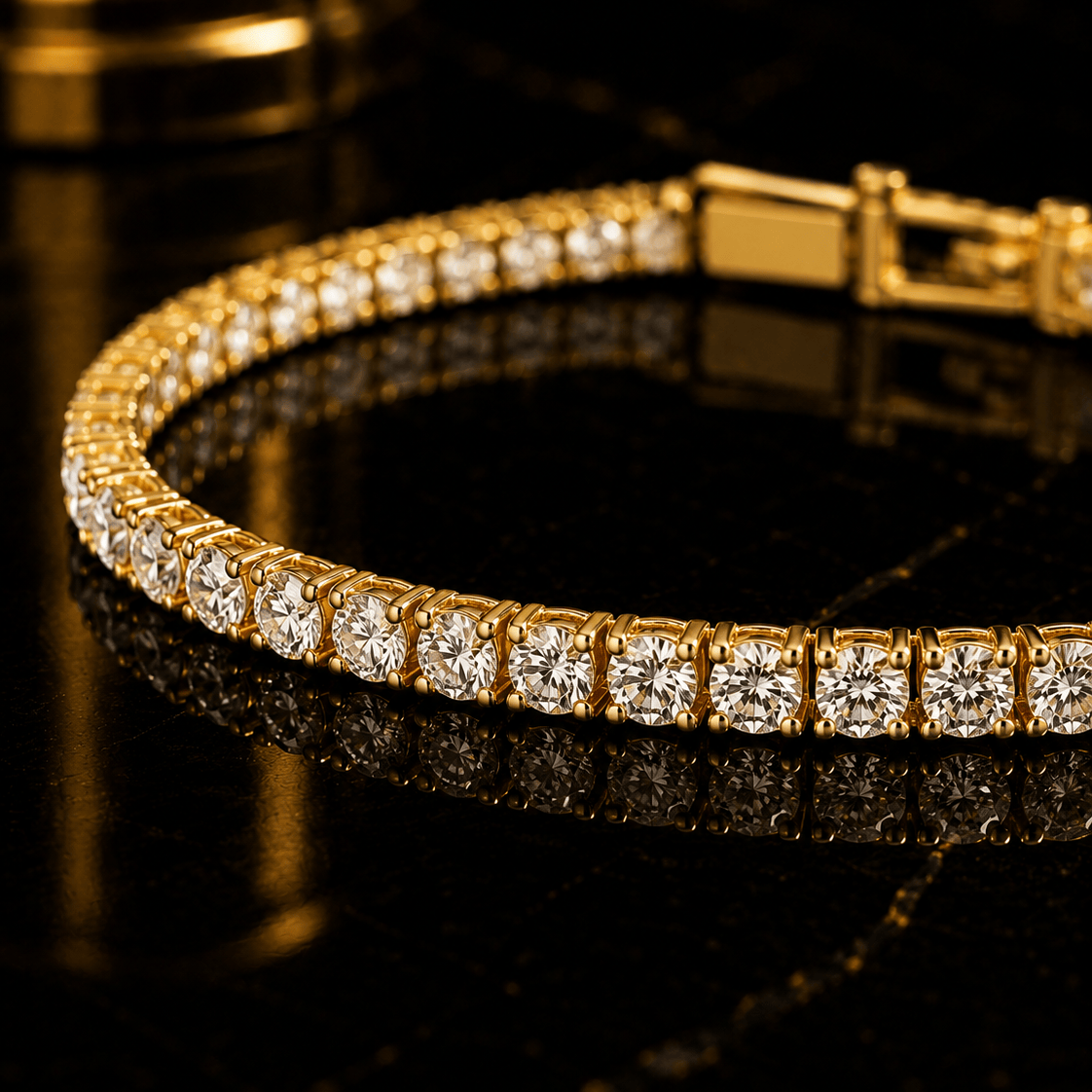 18k Gold Diamond Tennis Bracelet