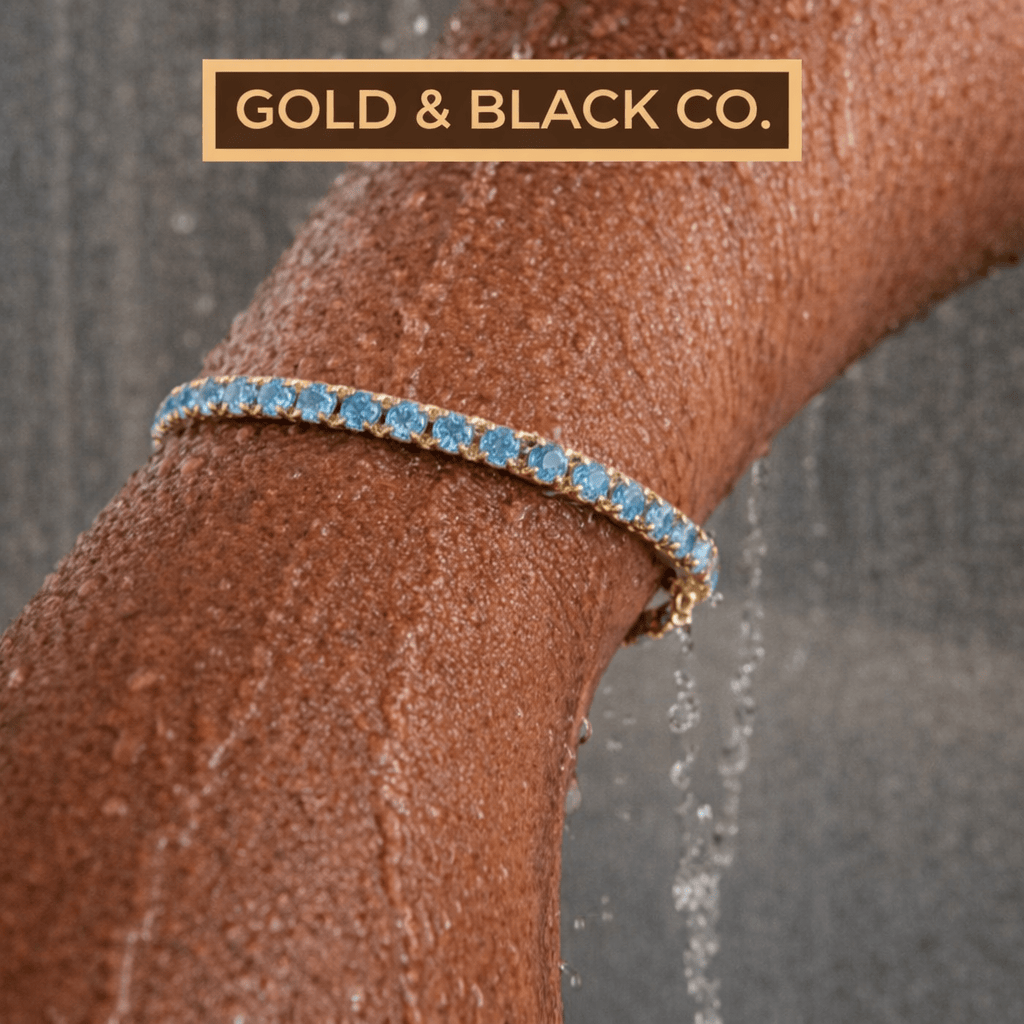 18k Gold Topaz Tennis Bracelet