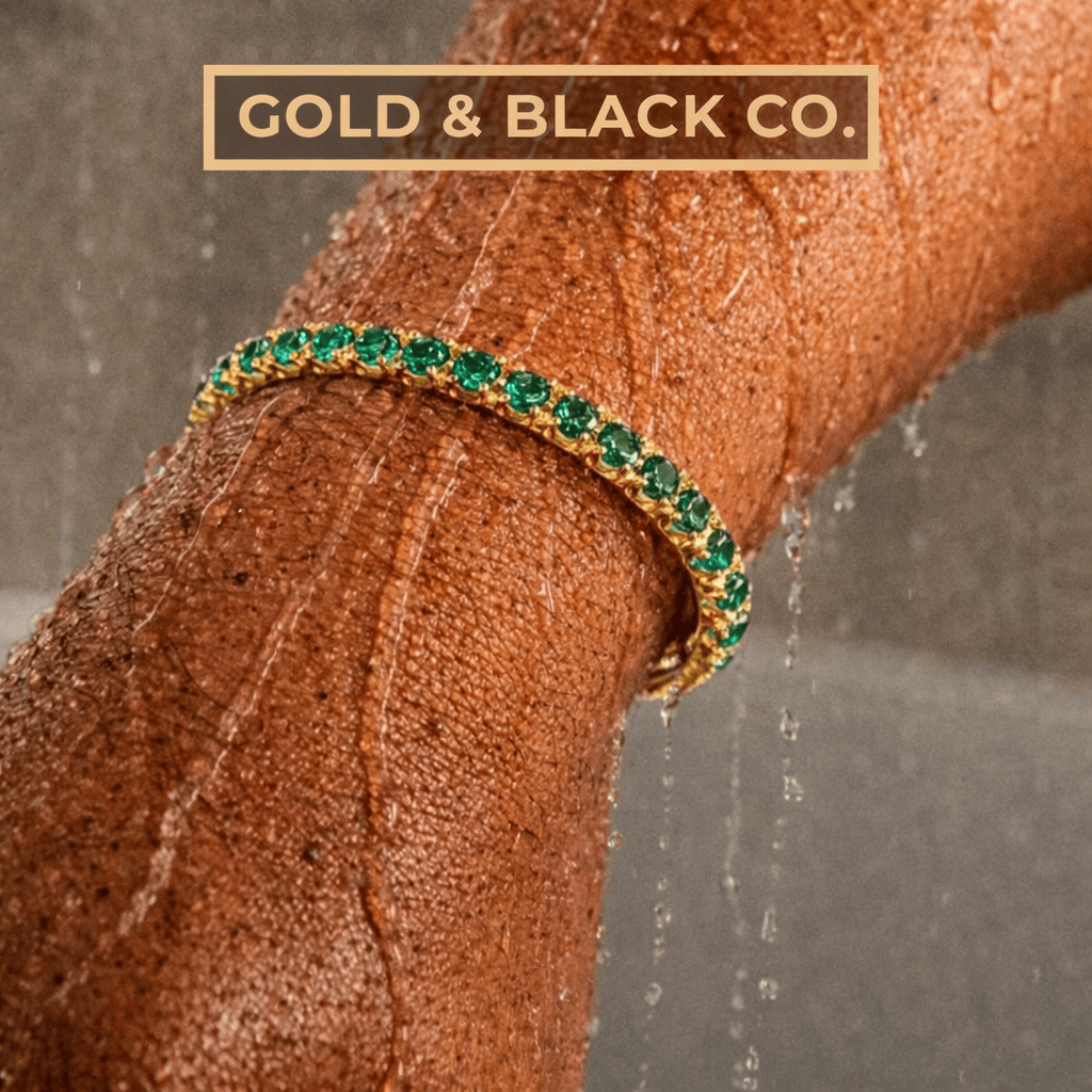 18k Gold Emerald Tennis Bracelet