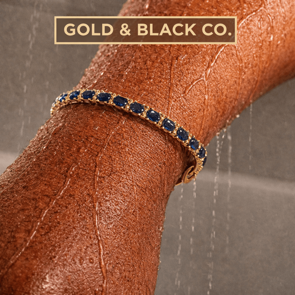 18k Gold Sapphire Tennis Bracelet