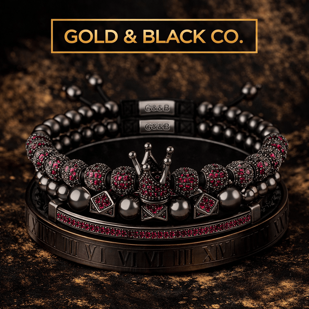 18k Heros Onyx Set