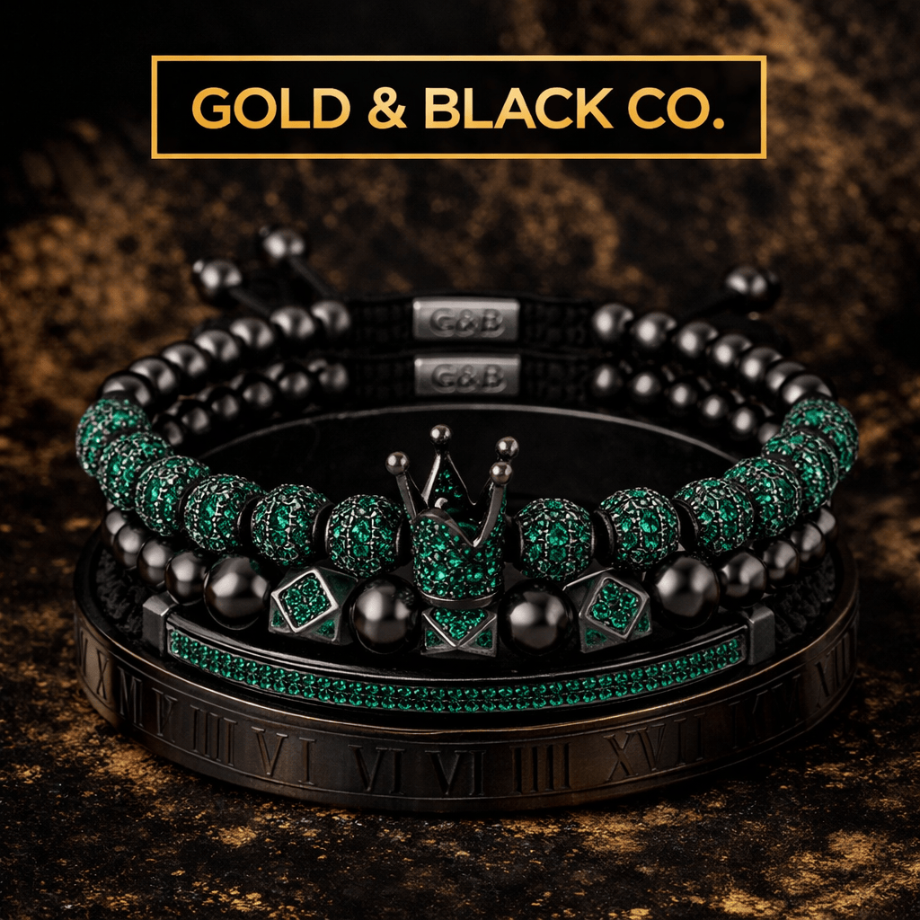 18k Heros Onyx Set