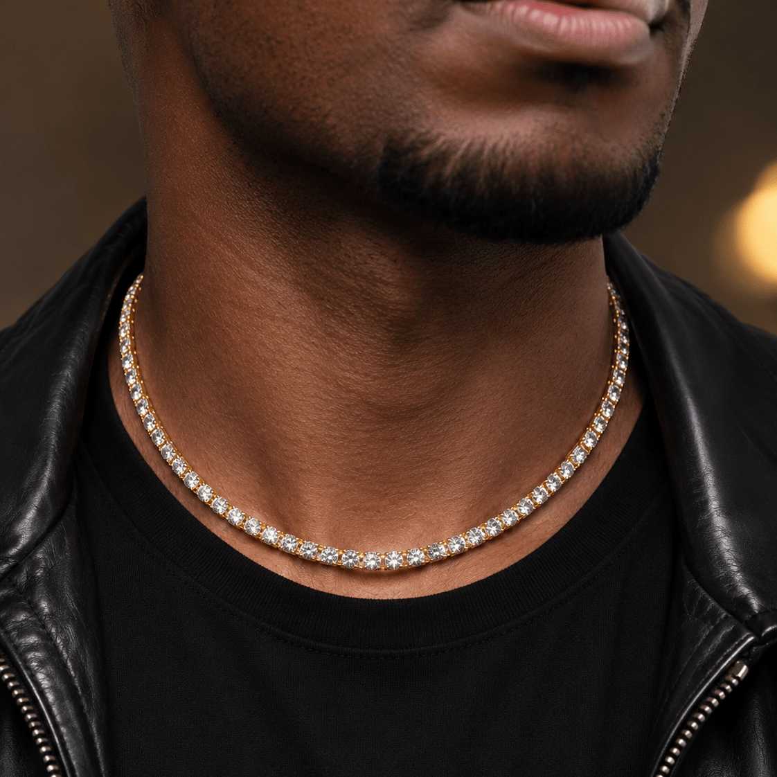 18k Gold Diamond Tennis Chain