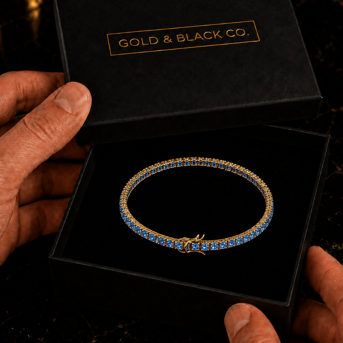 18k Gold Topaz Tennis Bracelet