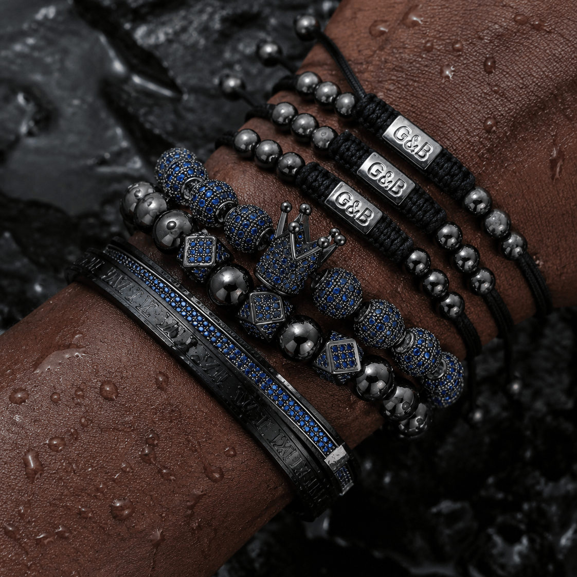 18k Heros Onyx Set