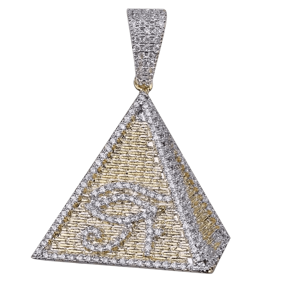 Iced Pyramid Eye Pendant