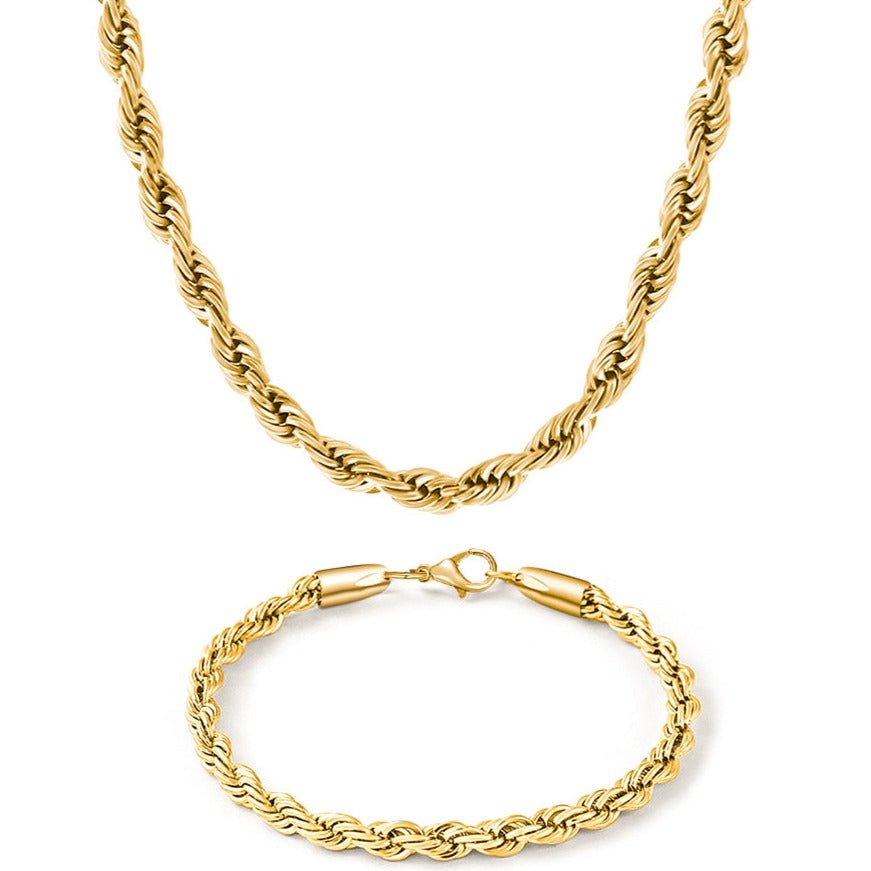 Rope Chain Set (Gold)