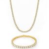 Tennis Chain Set (Gold)