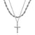 Cross Necklace Set (White Gold)