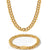 Cuban Chain 8mm Set (Gold)