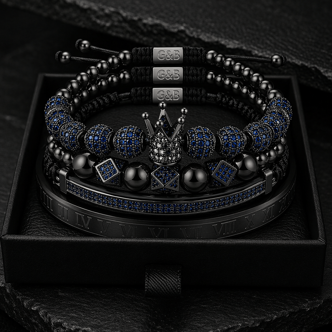 18k Heros Onyx Set
