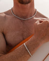 Rope Chain Set (White Gold)