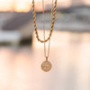 Compass Necklace Set (Gold)