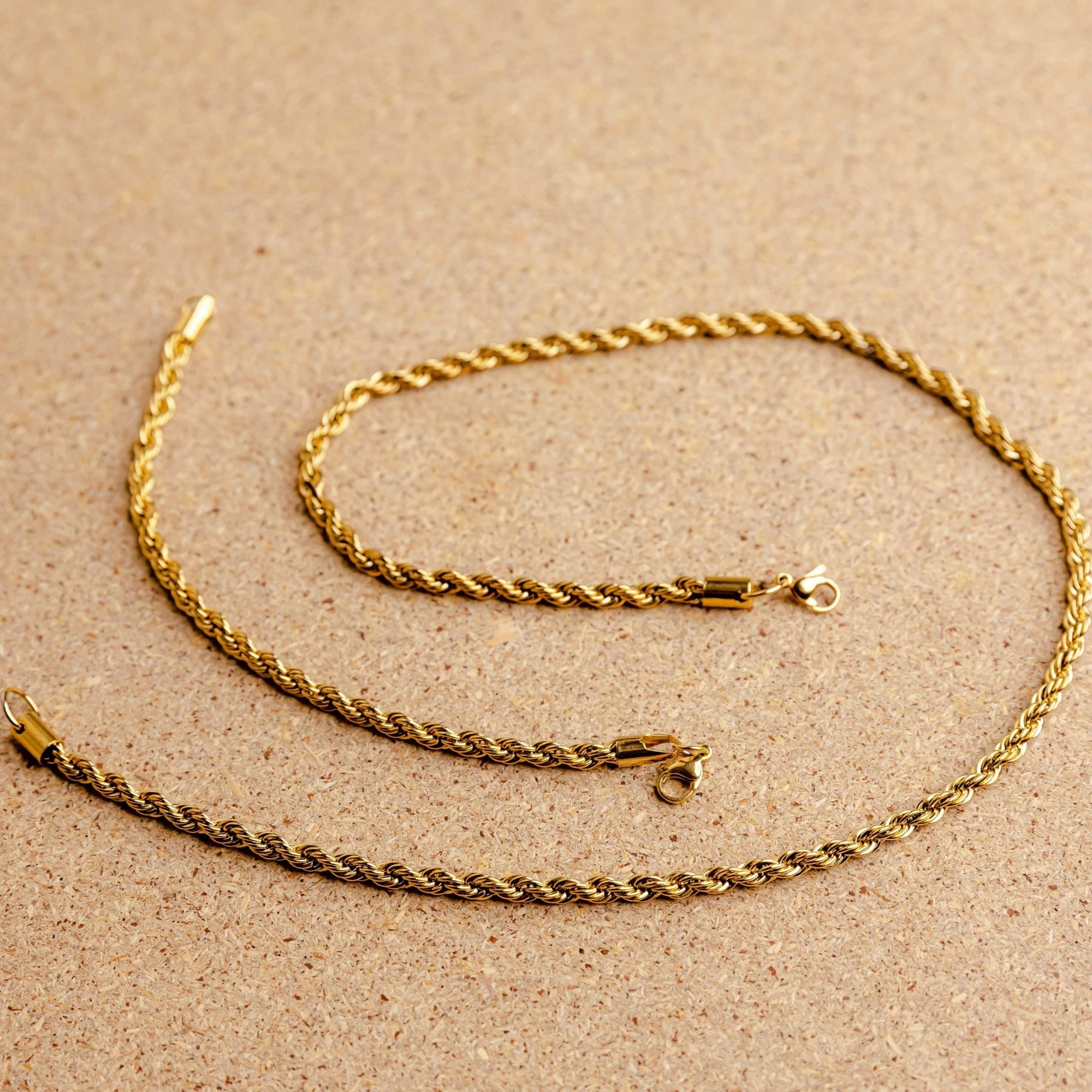 Rope Chain Set (Gold)
