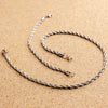 Rope Chain Set (White Gold)