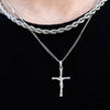 Cross Necklace Set (White Gold)