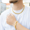 Cuban Chain 8mm Set (Gold)