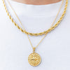 Compass Necklace Set (Gold)